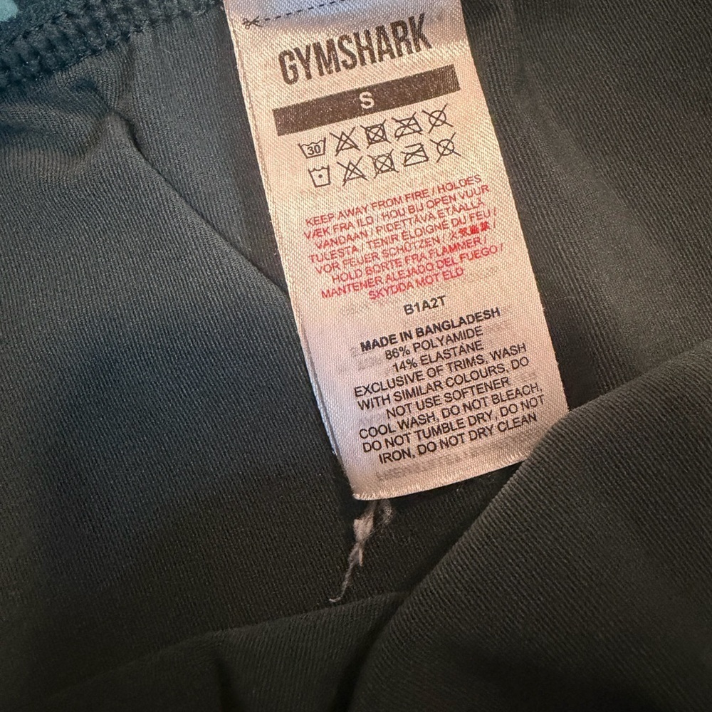 Gymshark Training Leggings – Deep Green | High Waist Logo Band | Size Small - Picture 5 of 6